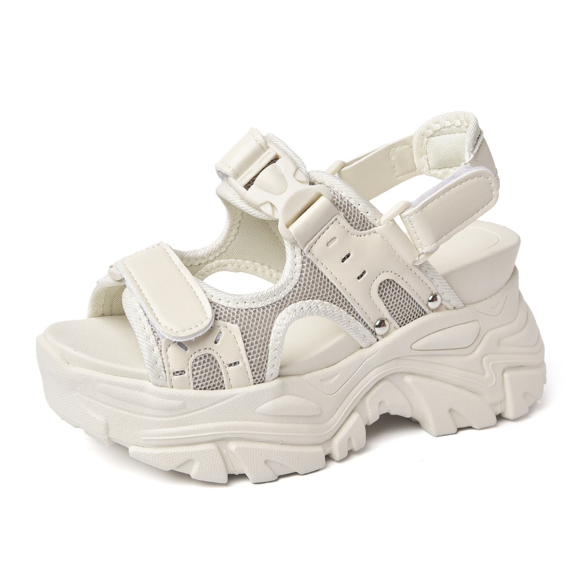 2024 Fashion Sports Outwear Summer New Soft Thick Sole Slope Heel Women's Sandals
