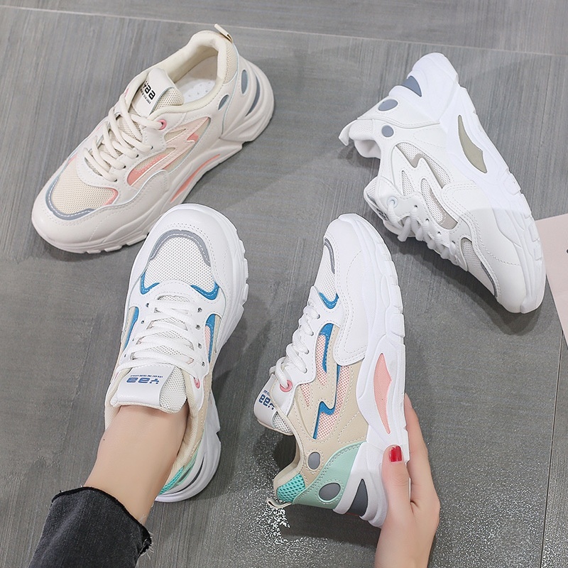 Dad Girl Instagram Trendy 2023 Autumn New Women's Versatile Internet Celebrity White Korean Edition Casual Sports Shoes