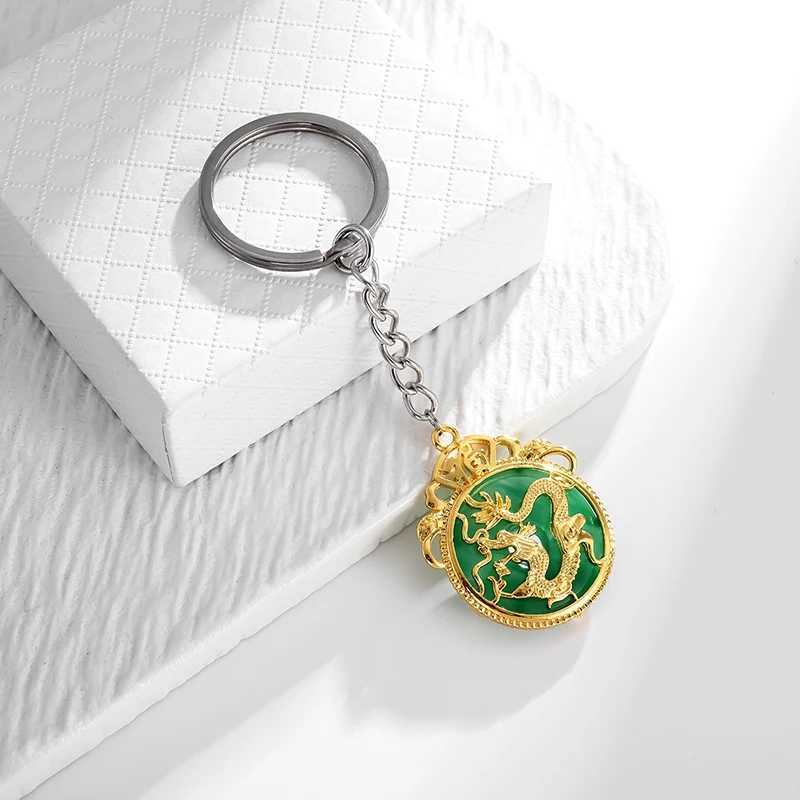 Fashionable Ethnic Style Zodiac Dragon Animal Pendant Keychain for Men and Women Fashionable Wealth and Treasure JewelryX240919