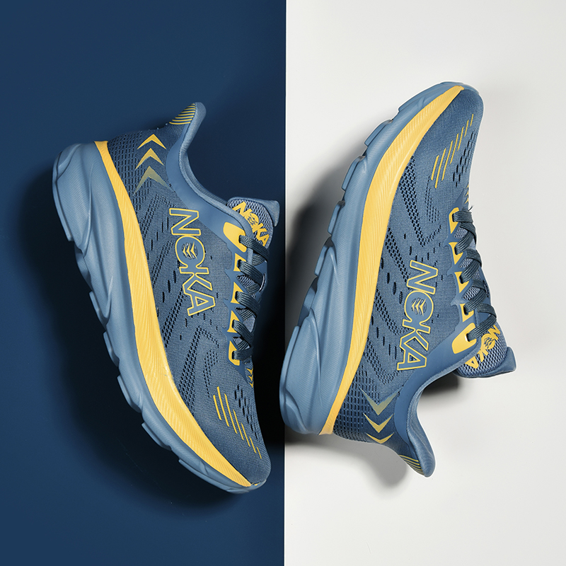 Fashionable thick soled running shoes, anti-skid and breathable casual sports shoes, trendy men's shoes