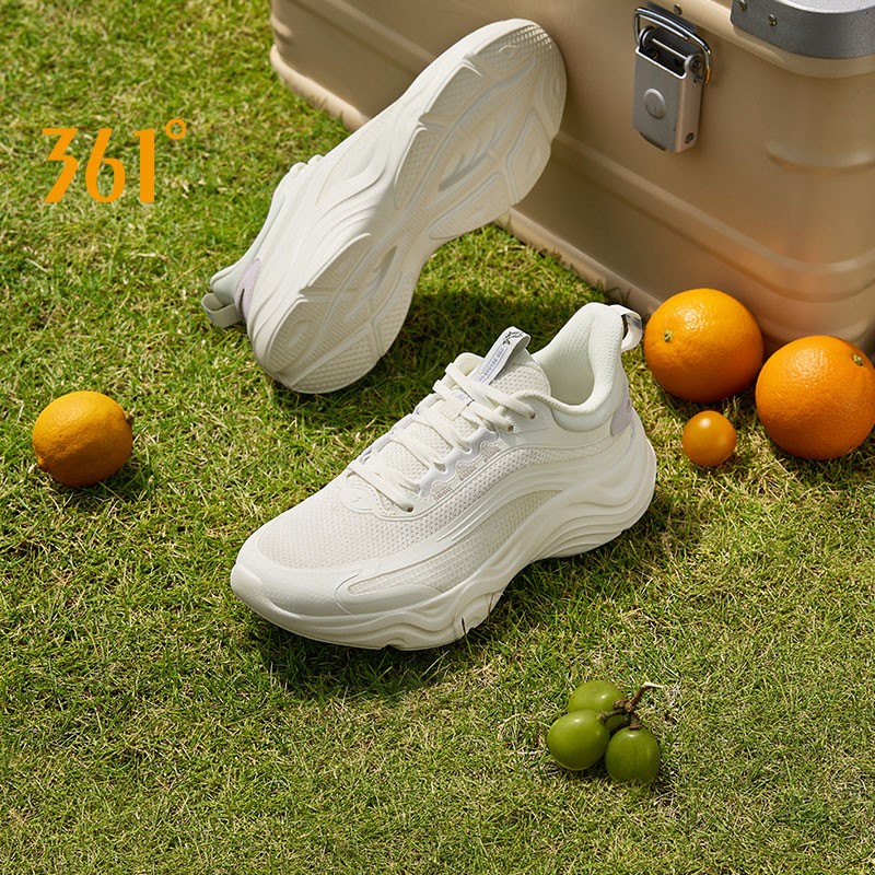 361 Degrees Running Shoes Breathable Spring Grip Cushioning Athletic Jogging Stable Lightweight Women Sneakers 682412245