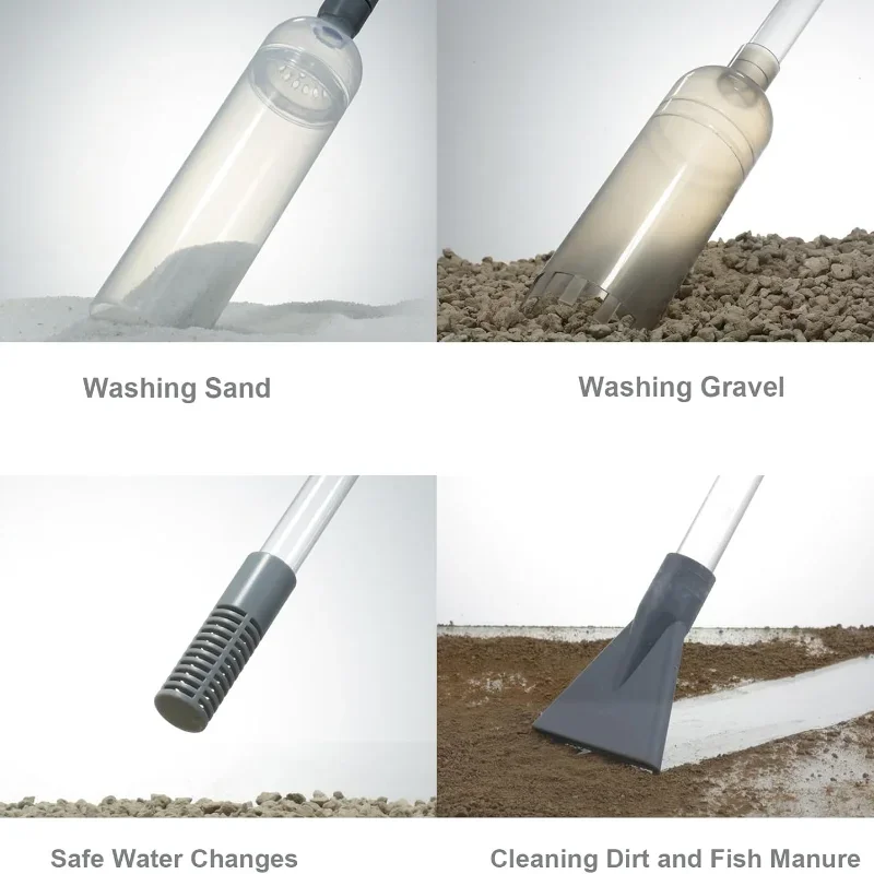 Aquarium Siphon Vacuum Cleaner Large Fish Tank Water Changer for Cleaning Gravel and Sand in Fish Tank Water Changers