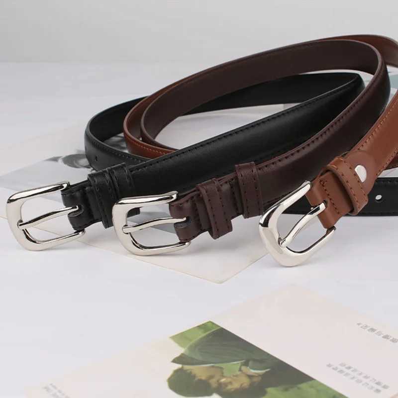 1 piece of womens belt fashion simple version belt authentic high-end trend soft belt paired with Western style Trouser jeans womens belt W240920