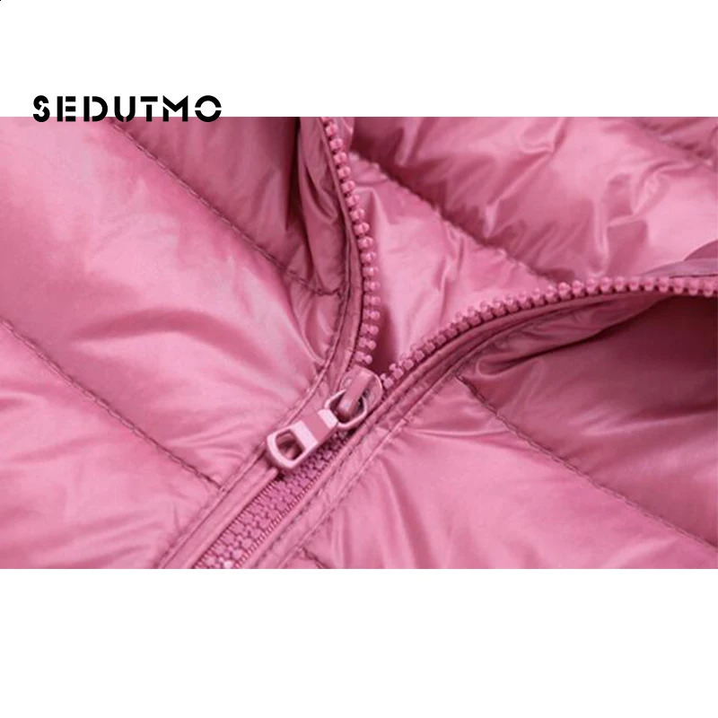 SEDUTMO Spring Womens Down Jacket Ultra Light Winter Duck Down Jacket Short Hoodie Inflatable Jacket Parkas ED659 240913