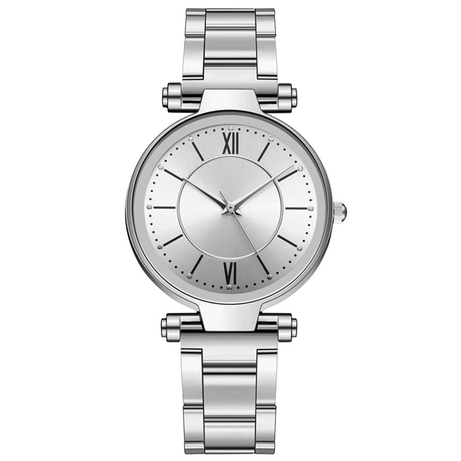 simple female watch for women Casual Ladies Stainless Steel silver Band Strap ladies quartz Watch Analog Wrist WatchX240920