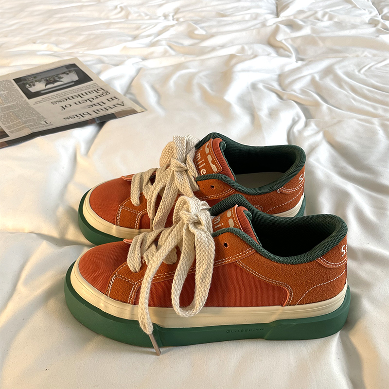 Vulcanized Woman Platform Red Canvas Women Lace Up Flats Shoes New Sports Ladies Spring Autumn Tennis Sneakers Female dada