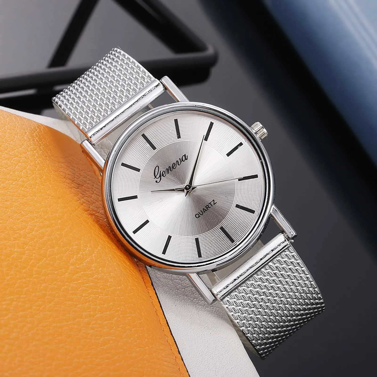 Mens Wristwatch Quartz Steel Stainless Number Women Wrist Watches Mens Watch Fashion Quartz Wristwatches Watches For MenX240920