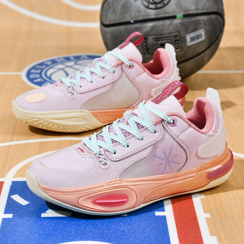 quality High Men's Sneakers Fashion Pink Basketball Tennis For Outdoor Anti-slip Sports Men Shoes Gym Trainers 8f7f