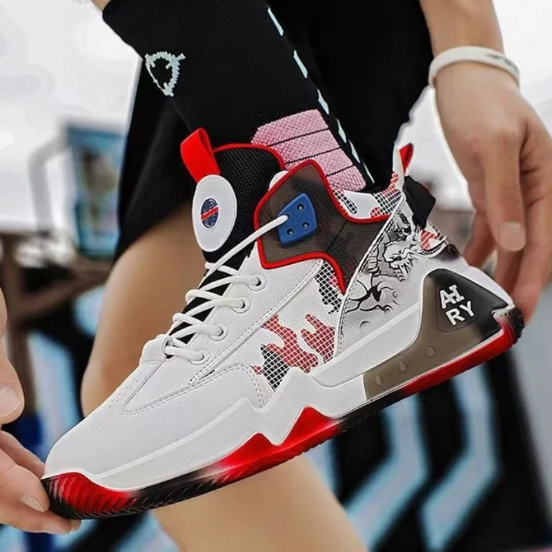 Outdoor Men Basketball Shoes Cushioning Non-slip Sport Shoes Breathable Casual Sneakers Athletic Fitness Training Footwear Shoes