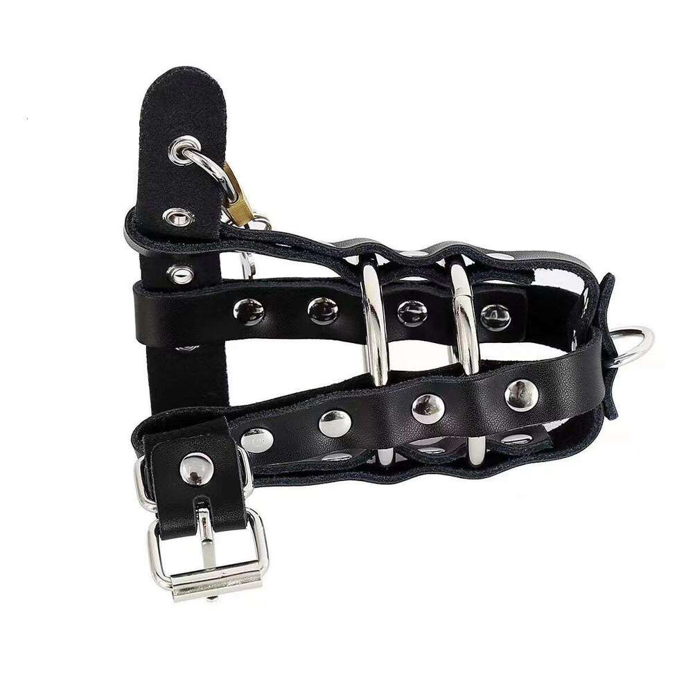 High Quality Leather Male Chastity Device Penis Lock Cock Cage for men Lock Penis Cage Big Bird Male Chastity Cage