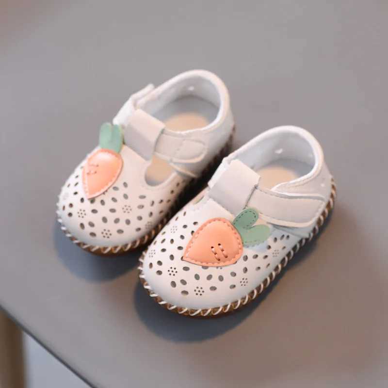 Soft Soled Toddler Shoes New Girl Princess Shoes Cow Tendon Soled Small Leather Shoes Baby Shoes Hollow Out Girl Shoes Kid Shoes M240920
