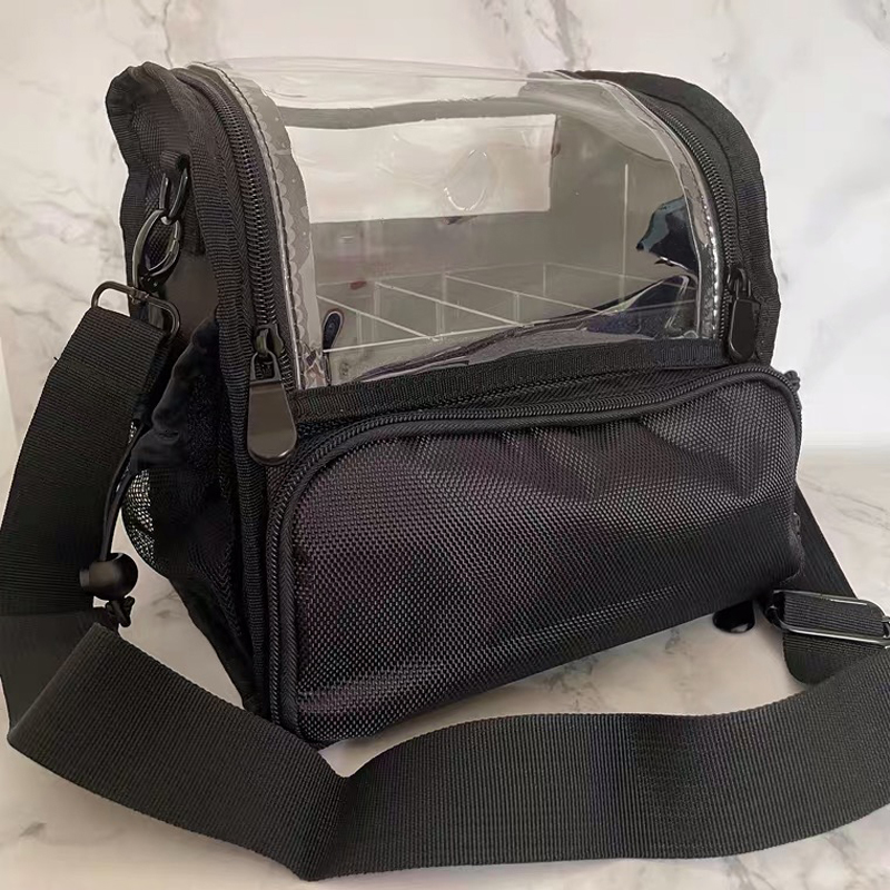 2023 New Acrylic Cosmetic Bag For Women Large Waterproof Scratch Resistance Travel Storage Makeup Box With Compartments