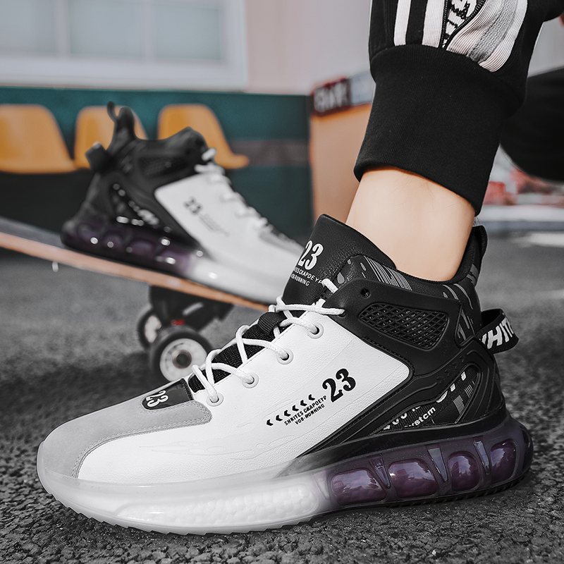 New Men's Basketball Sport Non-slip Cushioning Wear-resistant Breathable Running Tennis Shoes Fashion Sneakers