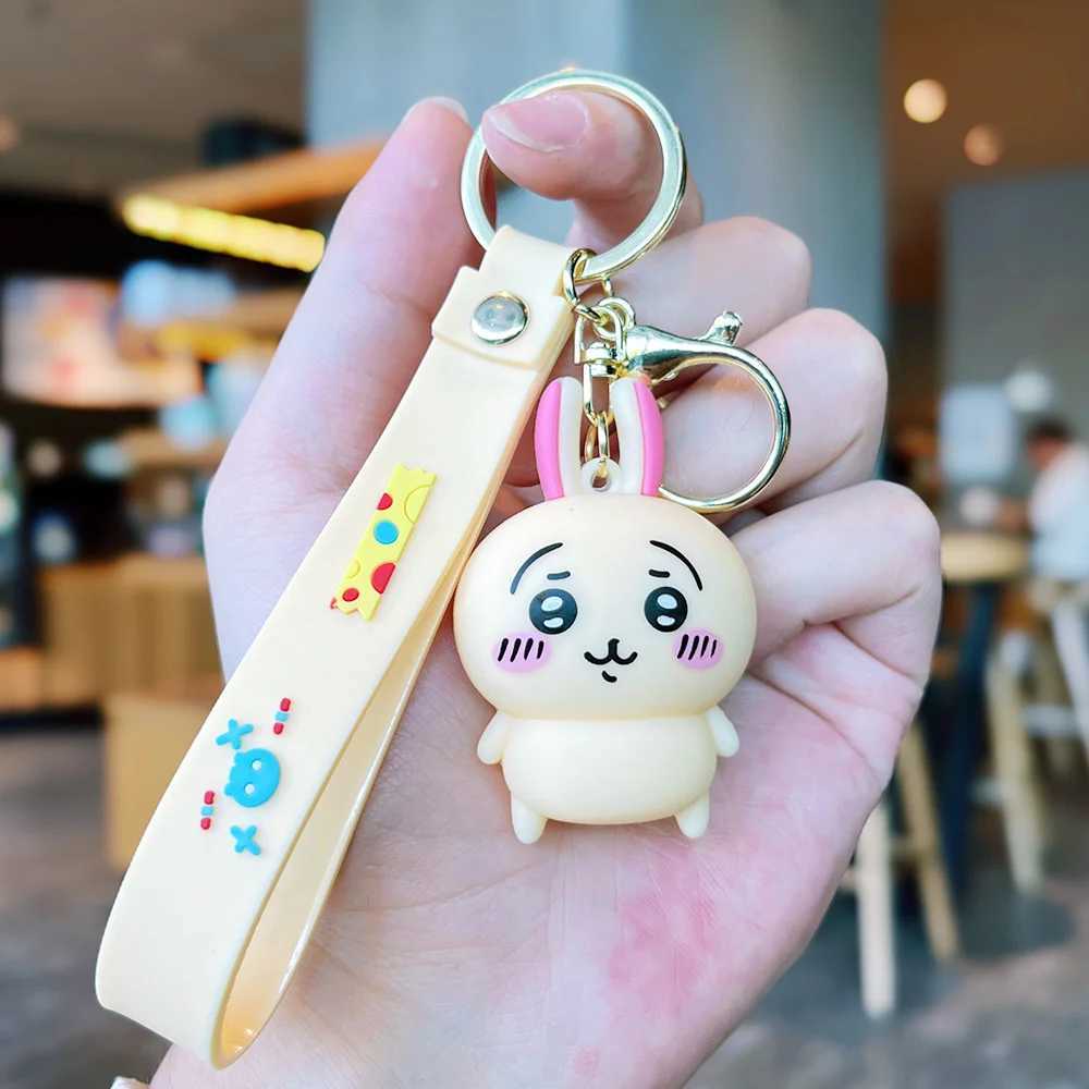 Miniso cartoon cute chiikawa doll keychain chiikawa couple bag car pendant small giftX240919