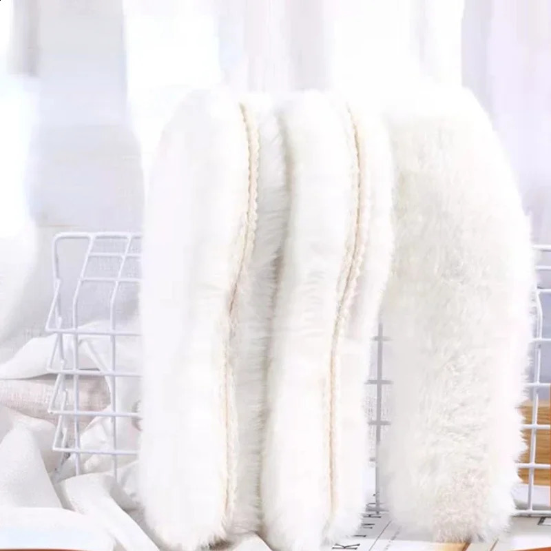 1 pair of plush lining cotton lining imitating rabbit fur lining winter mens warm thick breathable shoe accessories 240919