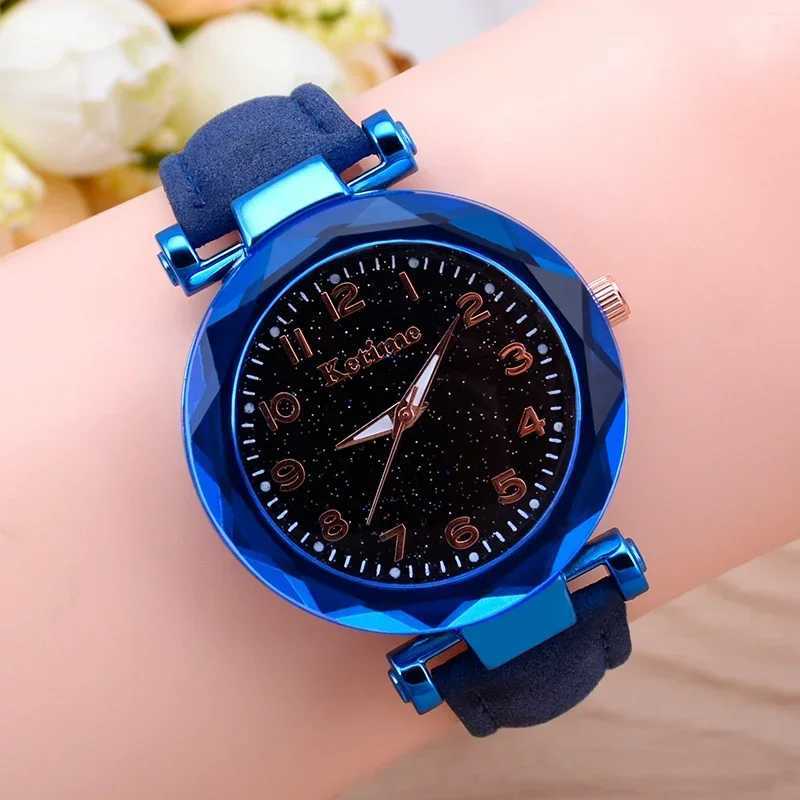 Casual Romantic Starry Sky Women Watches Fashion Ladies Wrist Watch Simple Leather Female Clock Relogio FemininoX240920