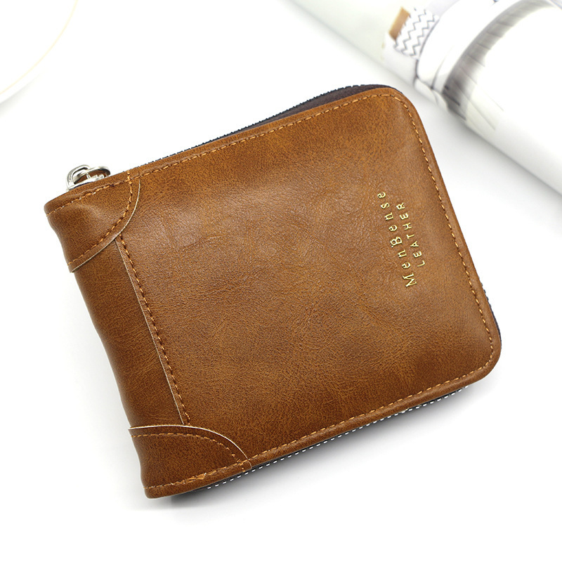 New high-quality wallet designer bag for men, classic genuine leather short style coin purse, mini key bag, card clip, fashionable luxury makeup bag, 