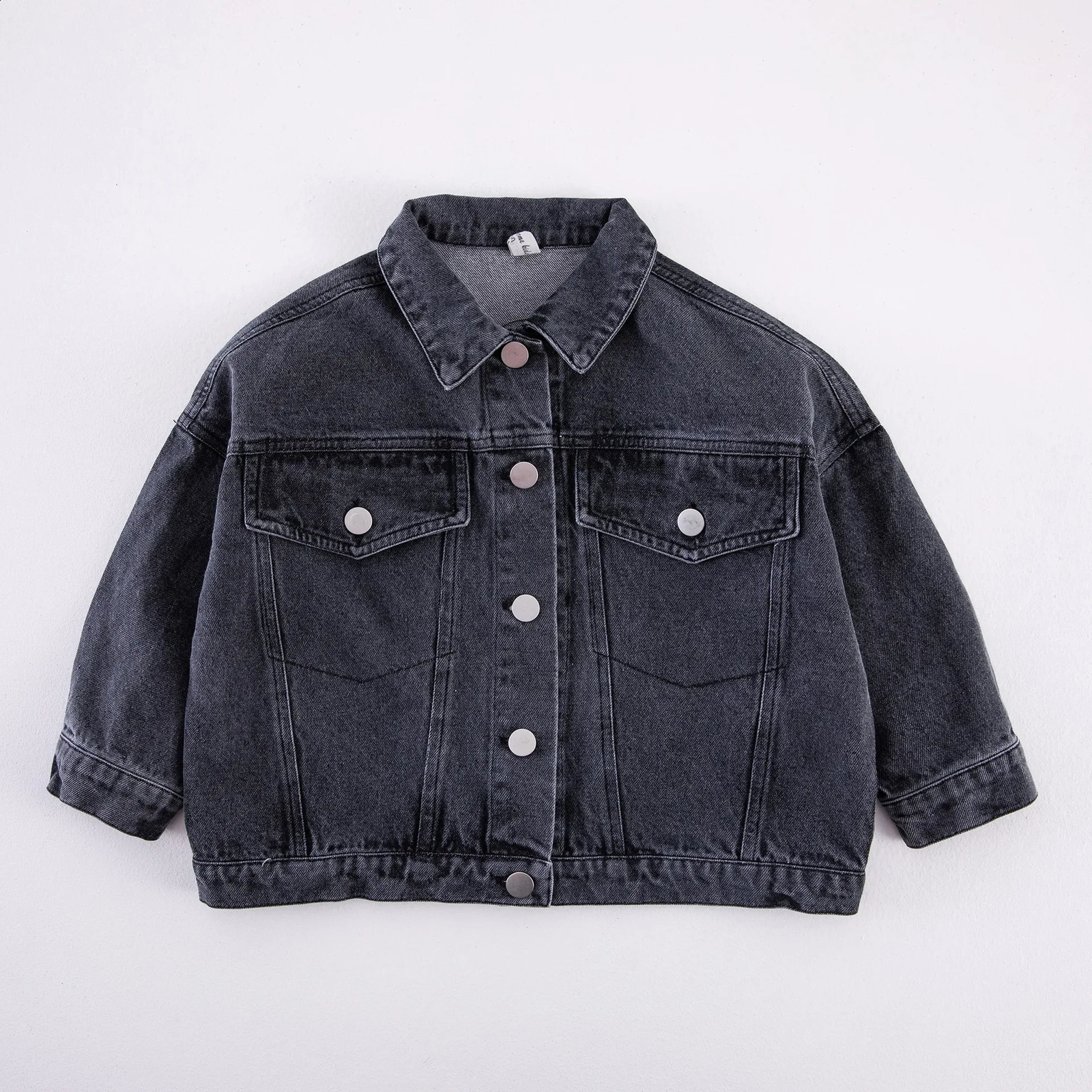 6704 Childrens Cowboy Jacket Spring/Summer Korean Girls Cowboy Jacket Casual Loose Boys Jacket Cardigan 240918