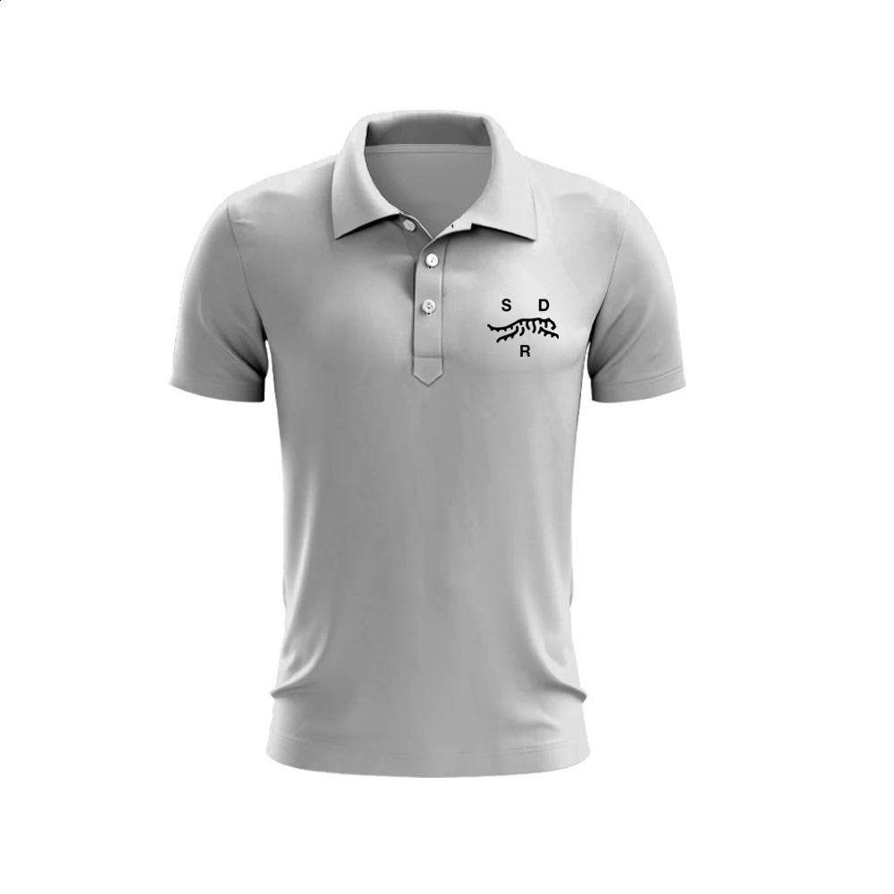 Tiger Woods Golf Shirt Sun DAY Red Undercurrent Print Mens Summer Tshirt Quick Dry Club button Polo shirt 240919