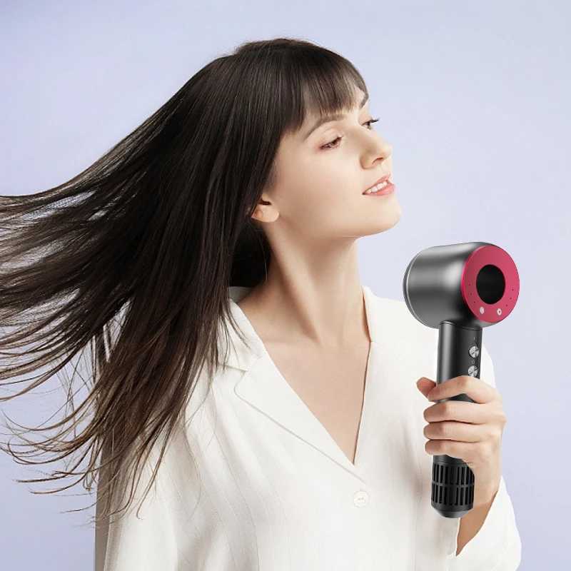 Electric Hair Dryer Professional Hair Dryer with Nozzle for Dyson Negative Ionic High Speed Blow Dryer hair styling appliancesPH3U
