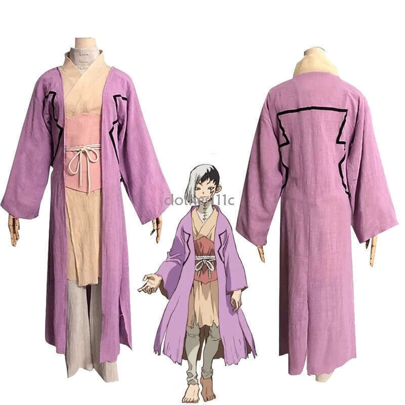 Anime Dr.Stone Cosplay Cosplay Costumes Wigs Custom-Made Dress Halloween Carnival Suits Asagiri Gen Uniform Full Set