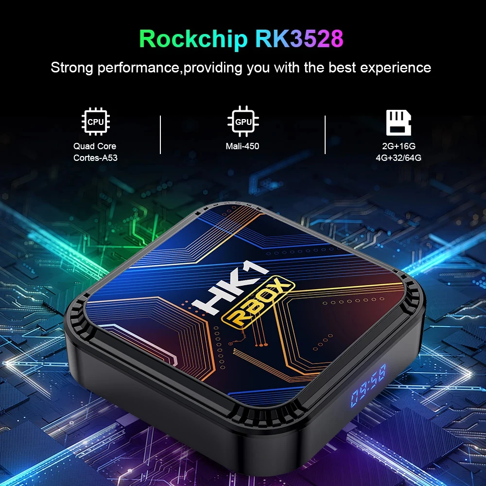 Lemado HK1RBOX K8S Smart TV Box Android 13 RK3528 8K HDR10 WIFI6 Android TV Box 2024 Media Player Set Top Box