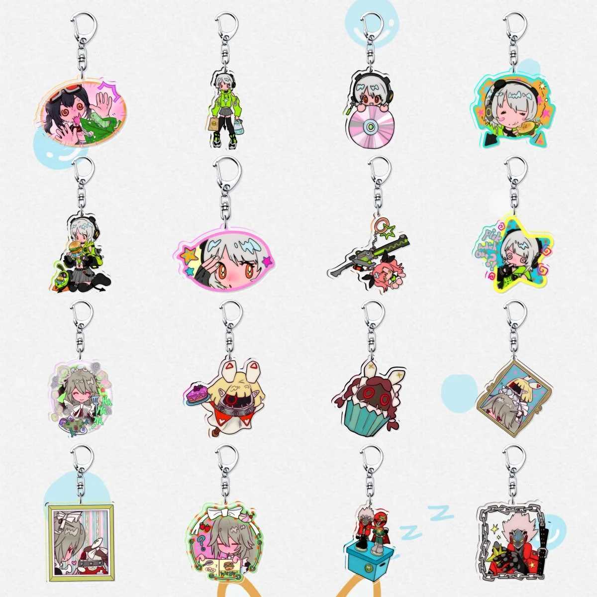 New Hot Game Zenless Zone Zero Nicole Demara Billy Kid Von Lycaon Keychains Pendant Car Key Chain Fans Gift AccessoriesX240919