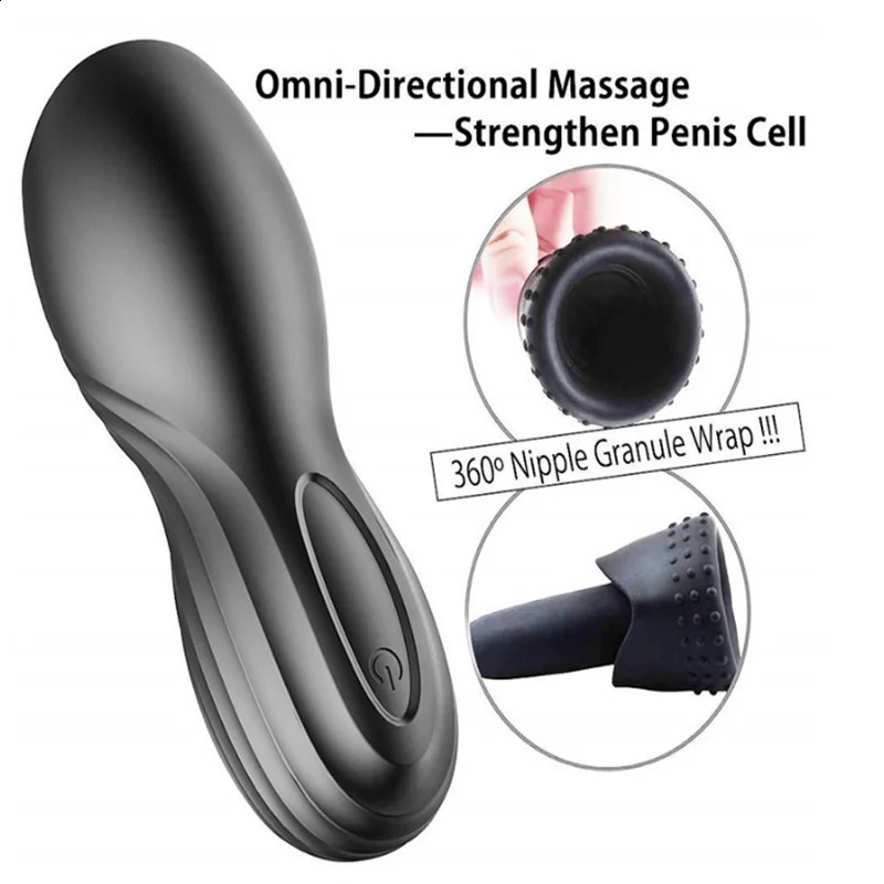 Male masseur training Mastrubator oral cup penis massage pulse vibration sex toy 240914