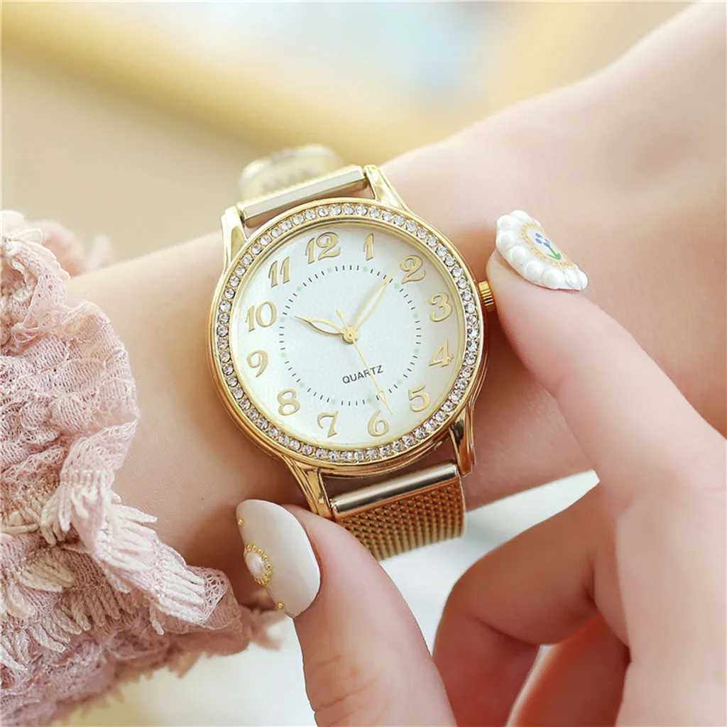 Watch For Women Luxury Watches Quartz Watch Stainless Steel Dial Casual Bracele Watch Ladies Quartz Wristwatch Simple AtmosphereX240920