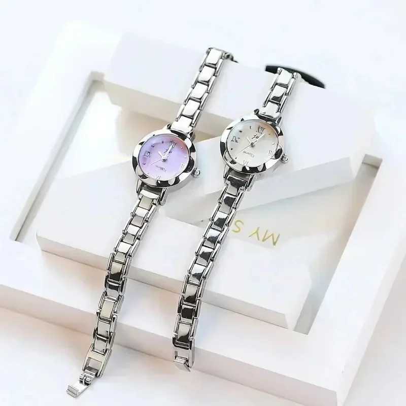 Small Dial Watch for Women Silver Stainless Steel Luxury Ladies Wristwatch Dress Womens Quartz Bracelet Clock Gift 2024 RelogioX240920