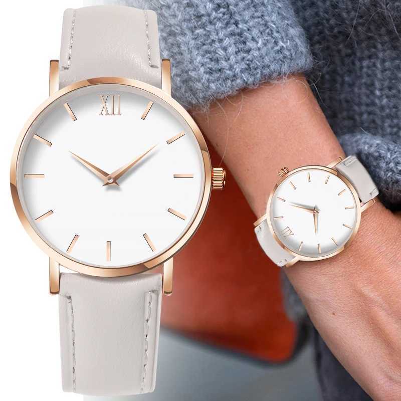 Relogio Feminino Fashion Simple Watches Women Casual Ladies Watches Leather Band Quartz Wristwatches Cheap Price DropshippingX240920