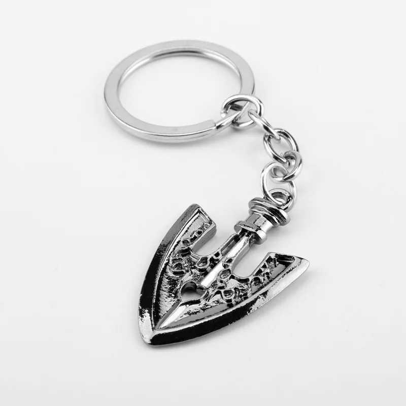 New Anime JOJOS Bizarre Adventure Metal keychain Small Shovel Alloy Keychain Car Accessories Key Pendant GiftX240919