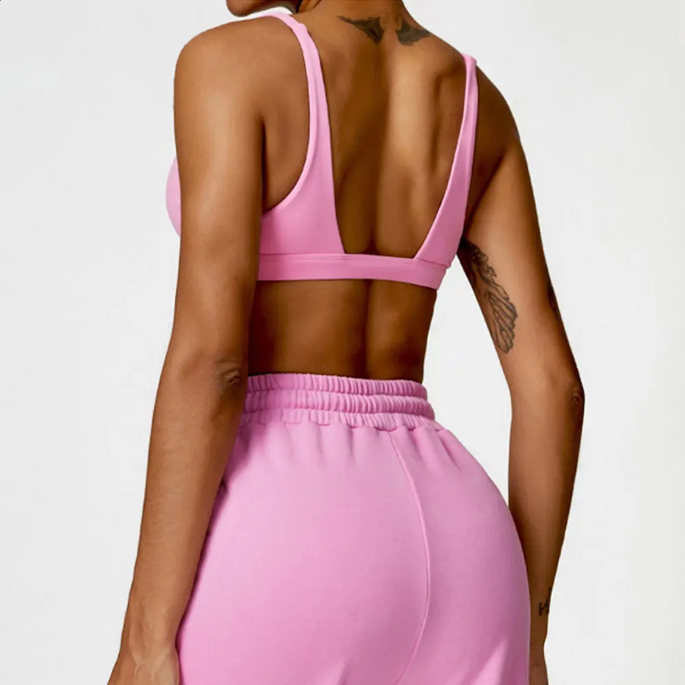 Sports Bra Shockproof Crop Anti-sweat Fitness Top Women Seamless Yoga Push up Sport Gym Breathable Workout Top Soft Underwear 240914