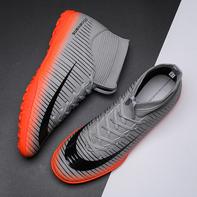 Children Soccer Shoes Professional Training Boots Men Soccer Cleats Sneakers Kids Turf Football Shoes for Boys AG TF
