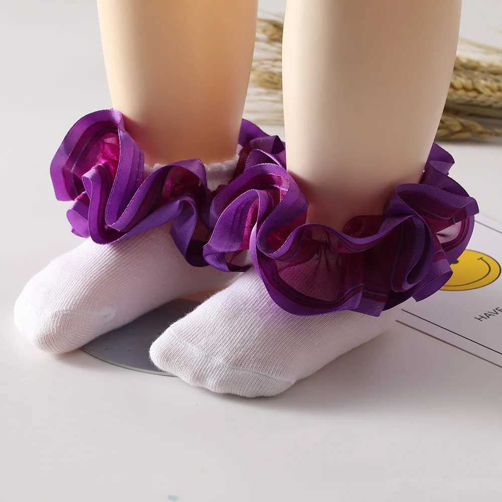 Kids Socks Girls short socks lace princess short socks ruffle princess dress lace short socks for newborns / babies / toddlers / little gir Q240920