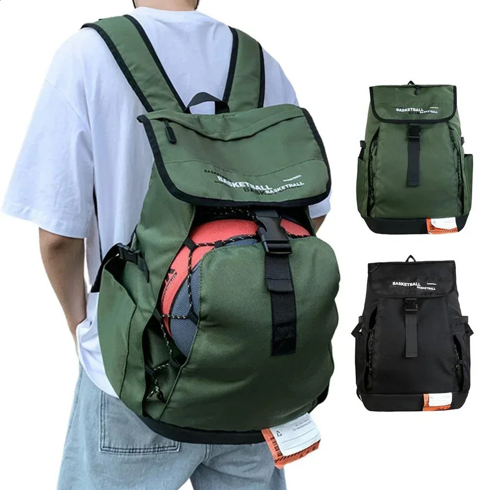 basketball sports backpack mens bag large capacity gym with sneakers company 240911