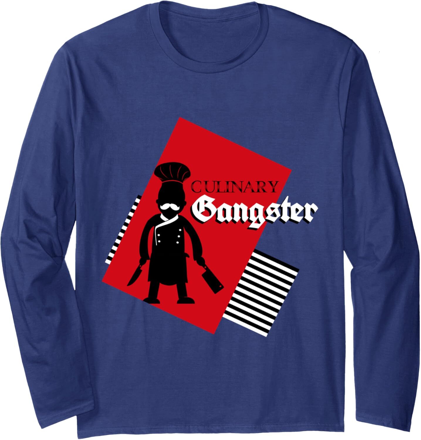 Long Sleeve Shirts for Men sweatshirt Culinary Gangster Funny Cook, Culinary And Chef Gift Long Sleeve Tee Streetwear Casual tops clothes