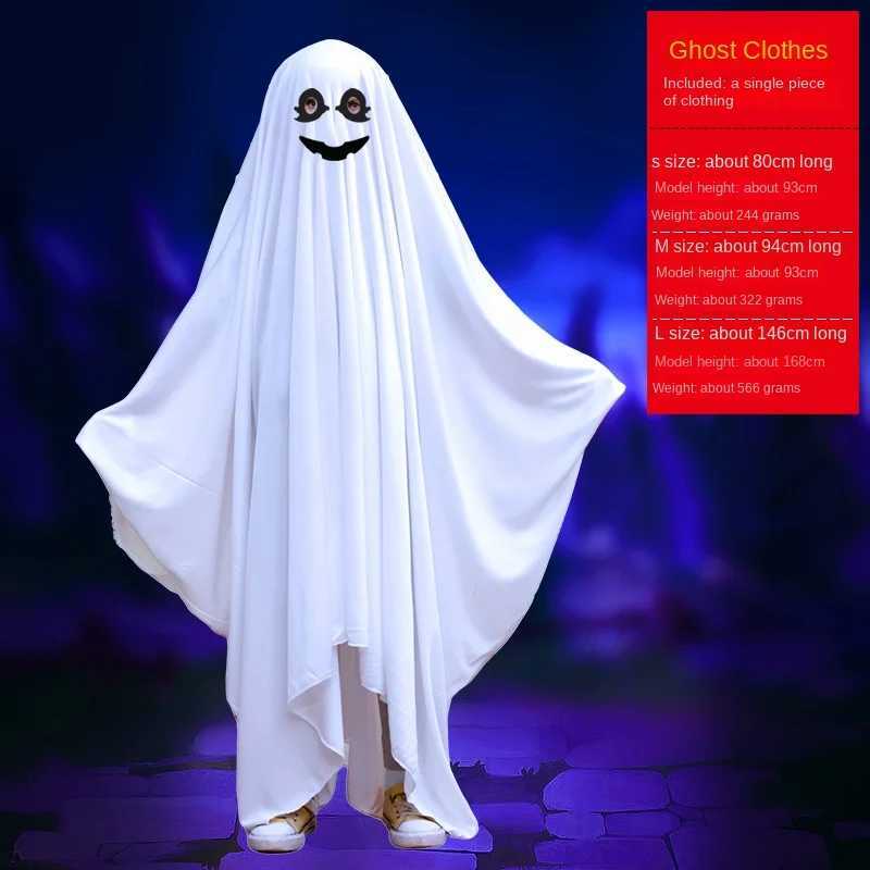 2024 New Halloween Childrens Costumes Masquerade Party Children Adult Ghost Cape Cloaks Dress Up Halloween Costume for Kids Y240919