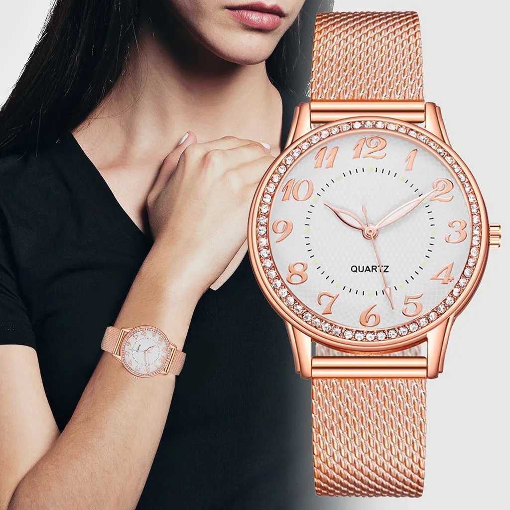 Watch For Women Luxury Watches Quartz Watch Stainless Steel Dial Casual Bracele Watch Ladies Quartz Wristwatch Simple AtmosphereX240920