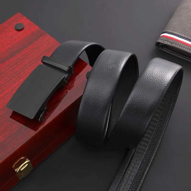 1 business belt glossy style high-quality synthetic leather with lace pattern Trouser belt W240920