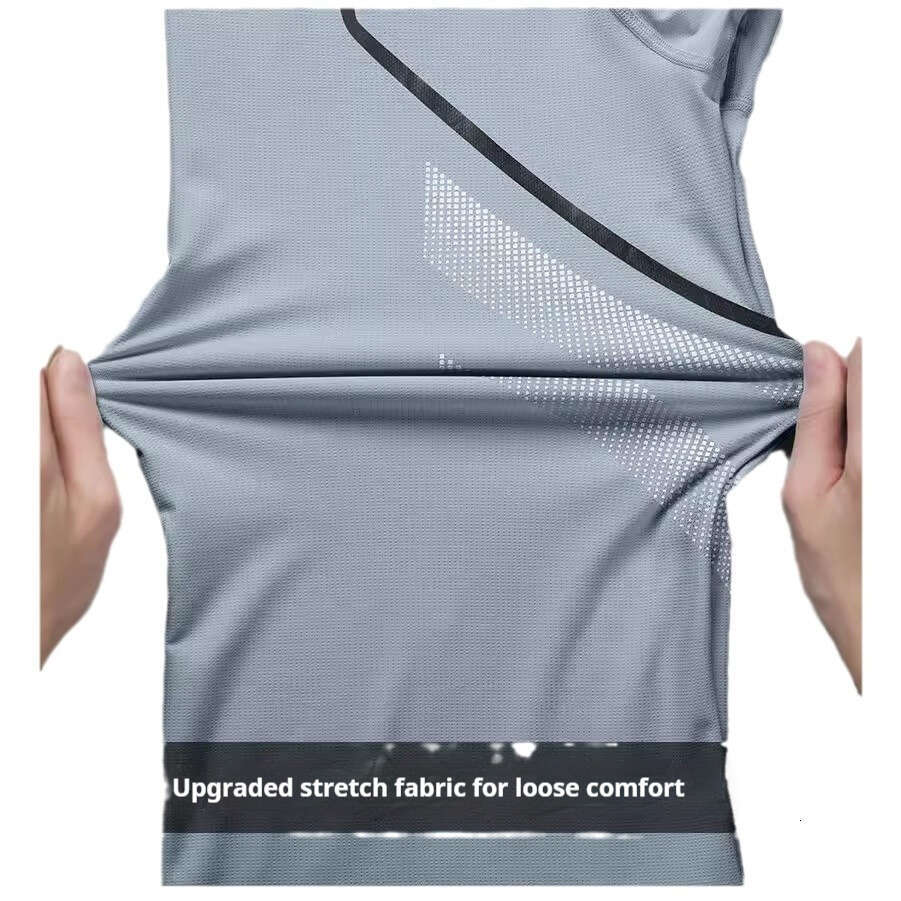 Sports Suit Men's Running Speed Dry Sweatshirt Short Sleeved Summer Thin Fitness Suit Casual Basketball Training Suit Equipment