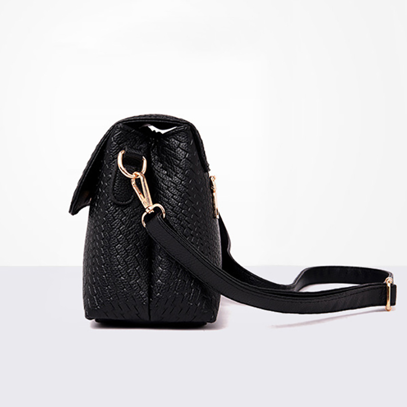 2025NEW Fashion Black Shoulder Bags for Women PU Leather Soild trend Color Crossbody fashion Messenger Bag Purse Female mama Handbags