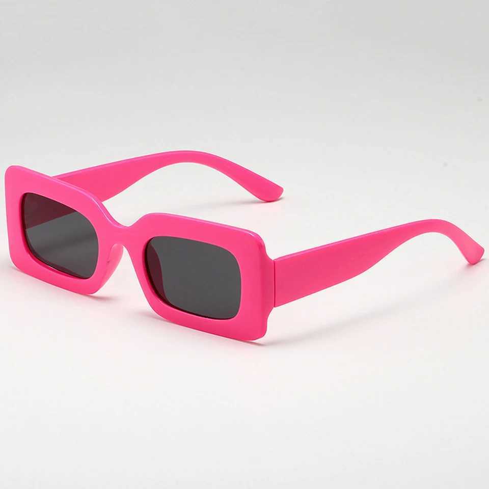 Womens Sunglasses 2024 Fashion Vintage Rectangle Frame Purple Pink Square Glasses Girls Sun Glasses Ladies Eyewear UV400X240920