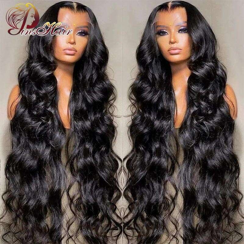 13x4 13x6 Front 100% Body Wave Transparent Frontal Wigs Human Full Lace Closure Brazilian Hair