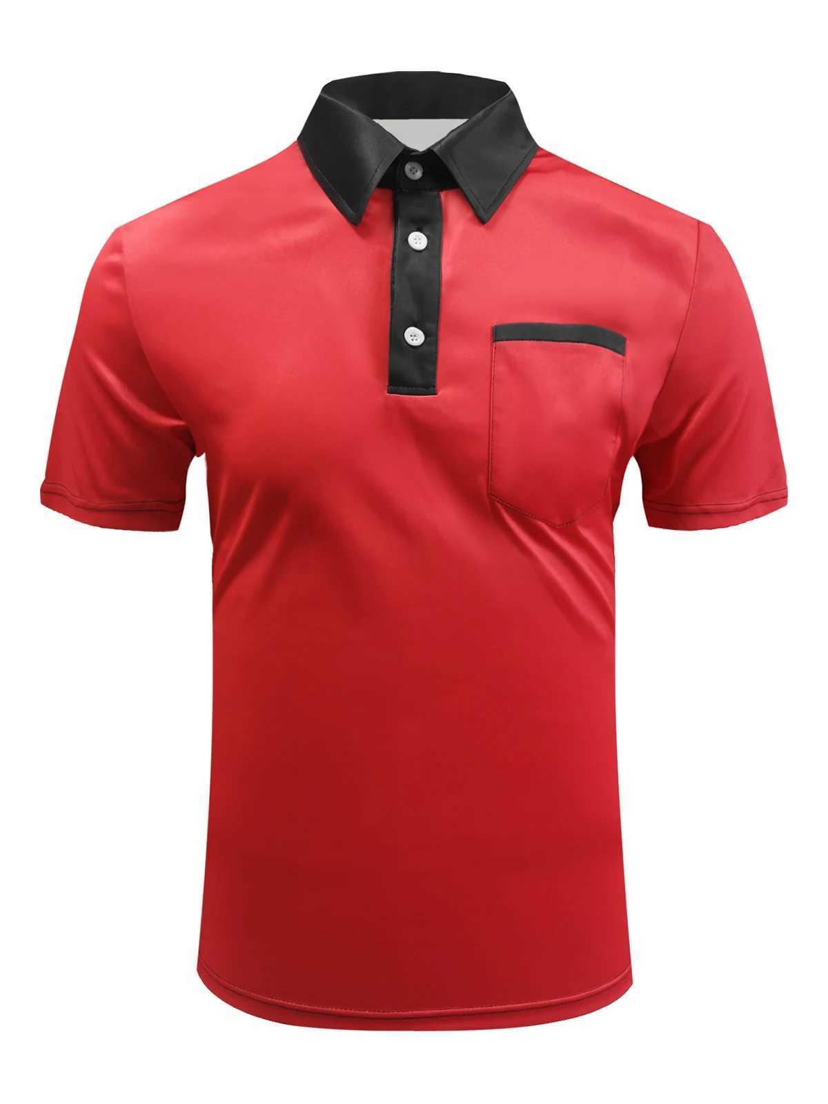 Mens casual outdoor polo mens button polo mens digital printed poloX240920