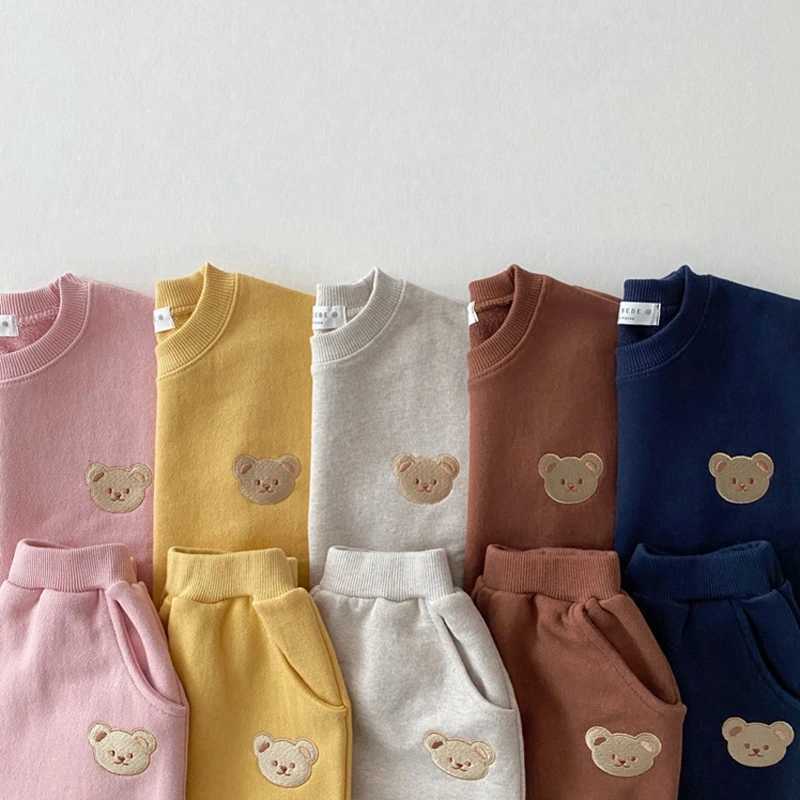 Kids Clothes Boys Sets Korean Autumn Long Sleeve Hoodies+Pants Suits Children Loungewear Toddler Baby Girls Outfits M240920