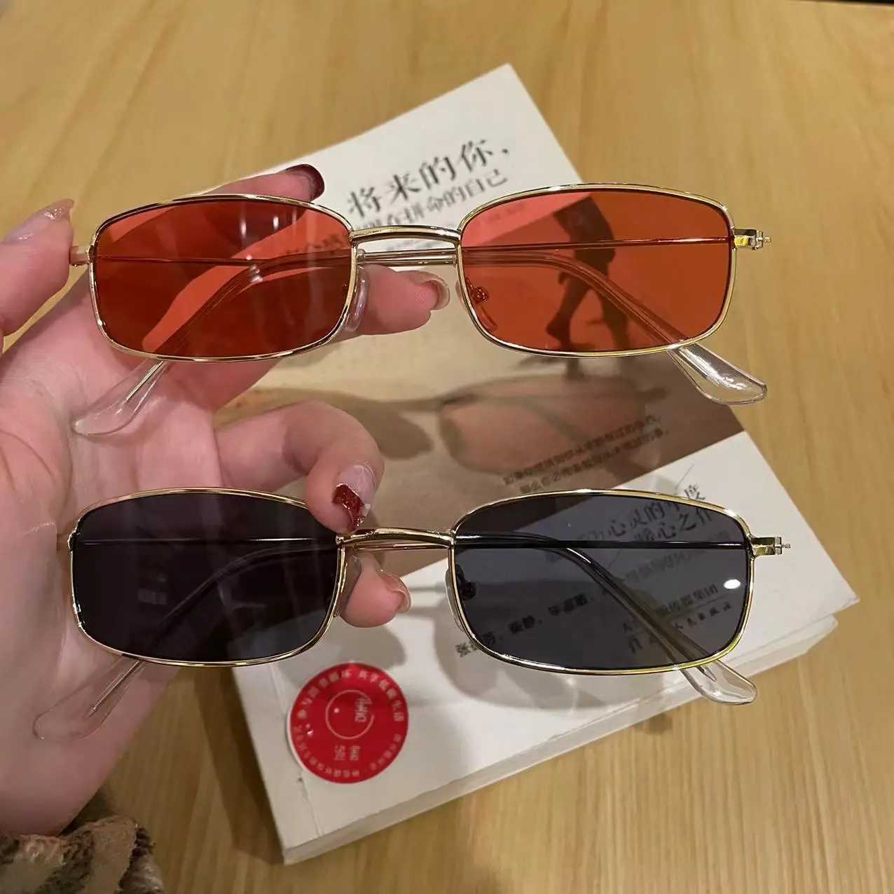 Vintage Sunglasses Men Square Metal Frame Sunglasses Pilot Mirror Classic Retro Sun Glasses Women Luxury Summer EyewearX240920