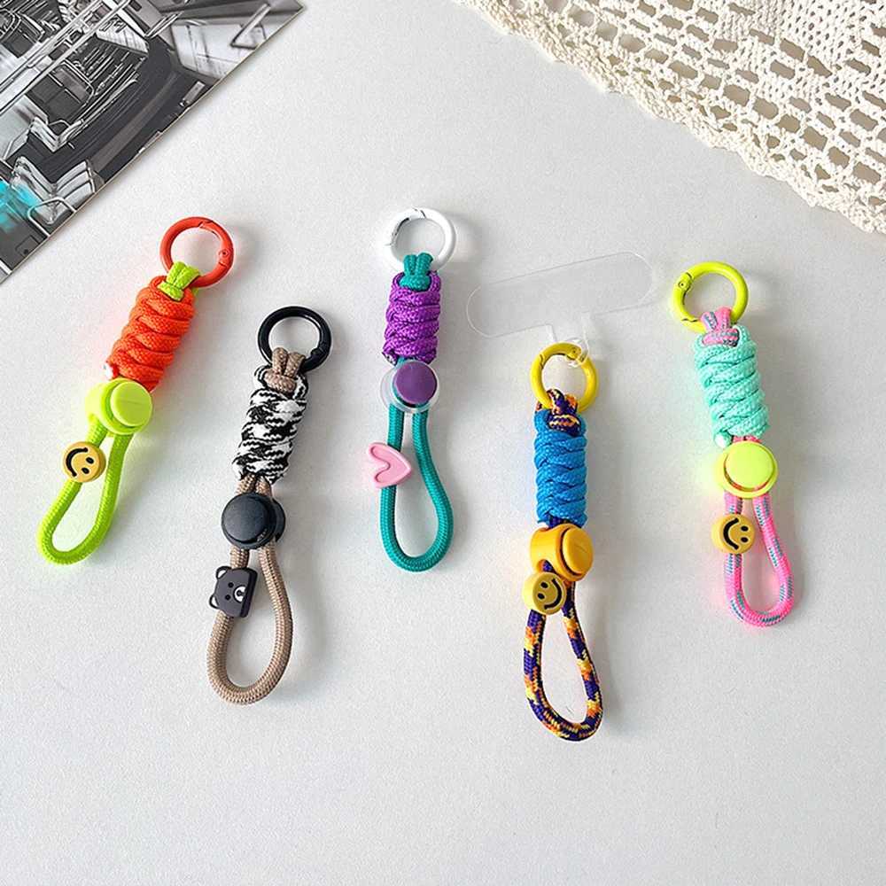 Fashion Keyring Creative Braided Lanyard Keychain For Phone Case Women Anti Lost Knot Rope Strap Car Key Chains Diy AccessoriesX240919