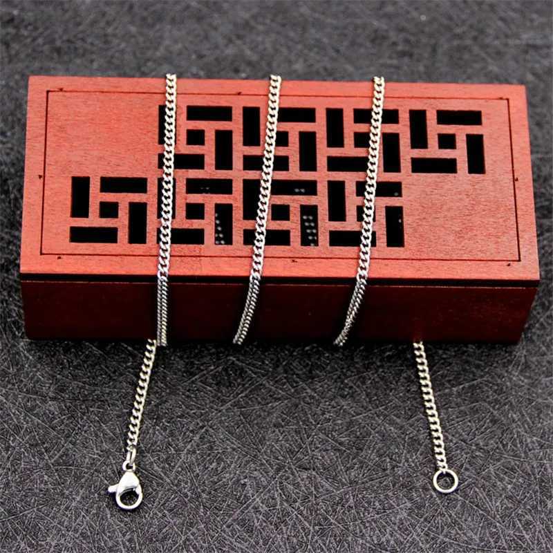 Wholesale Price Width 1.9/2.3MM Stainless Steel Side Chain Necklace Fit Pendant Fashion Gift Jewelry For Men and Women 45-60CMX240919