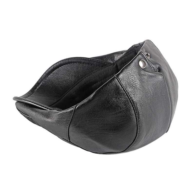 Retro PU Leather Newsboy Cap Men Women British Berets Visors Caps Office Party Painter Hat England Style Autumn Beanies LeisureX240919